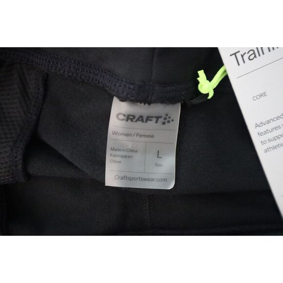 Craft 1909631-999000 Women's Sz Large Black ADV Essence Wind Training Tights - Picture 4 of 16